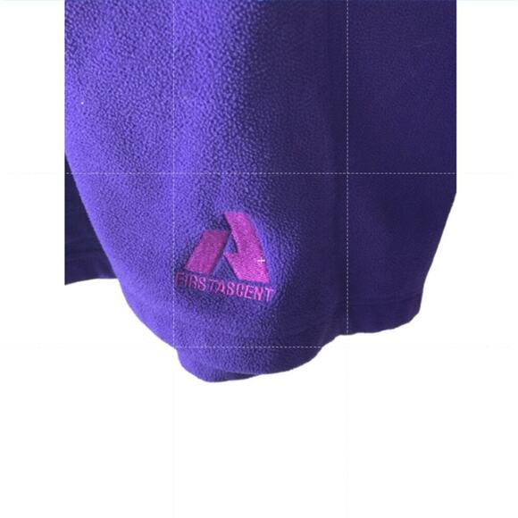 Eddie Bauer First Ascent Pullover Jacket Womens Sz XL Fleece Quarter Zip Purple - Picture 7 of 9
